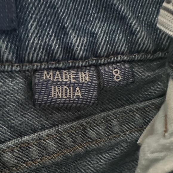 Guess girls 100% cotton Denim Jeans Shorts floral print design size 8 - Picture 10 of 12